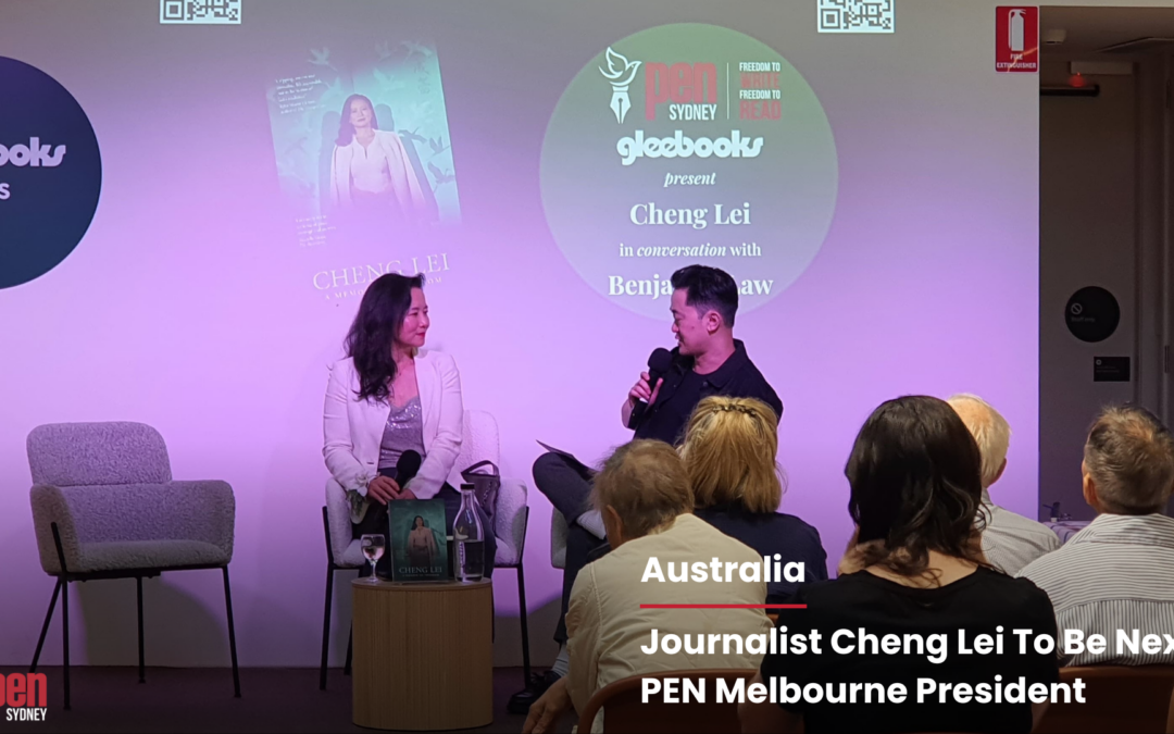 cheng lei new president of pen melbourne